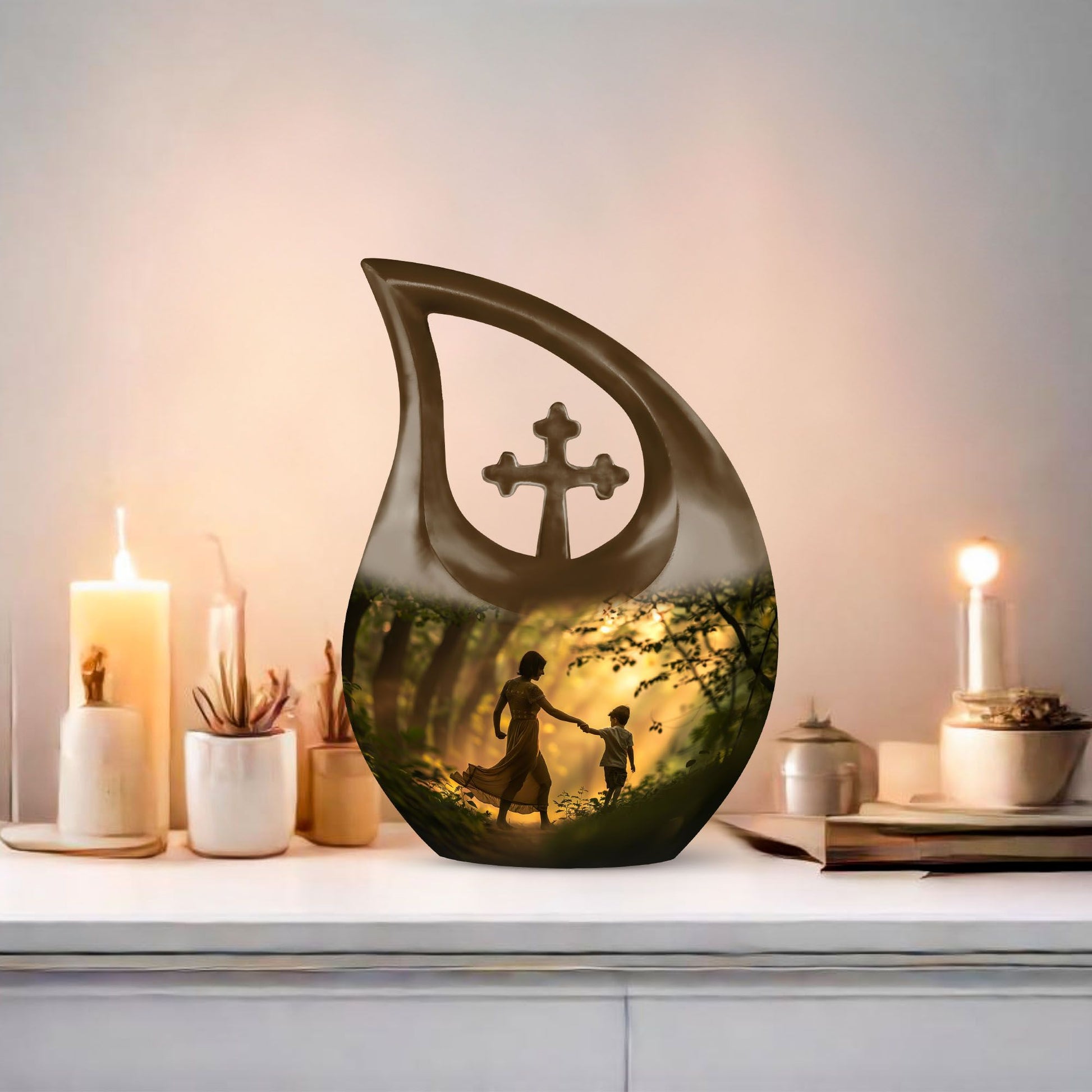 Mother Urn for Human Ashes