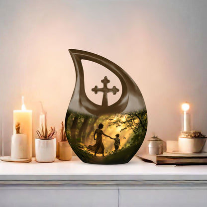 Mother Urn for Human Ashes