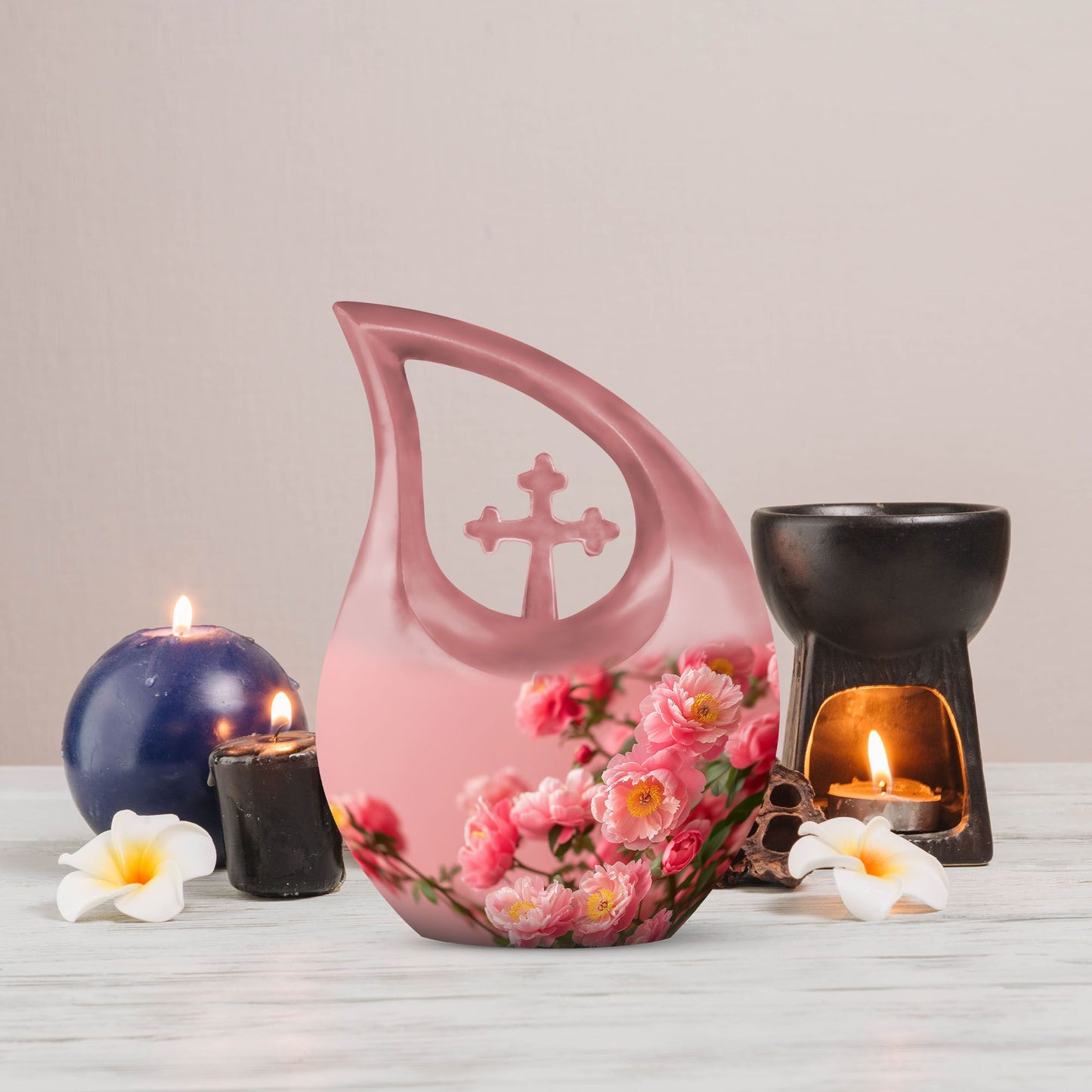 Beautiful Cross Drop Flower Urn