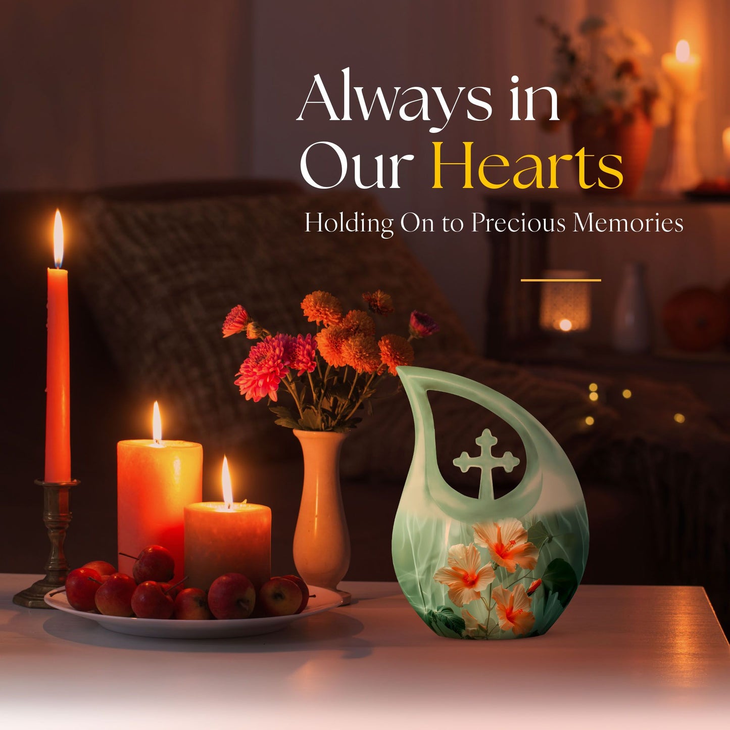 Cross Drop Flower Urn,