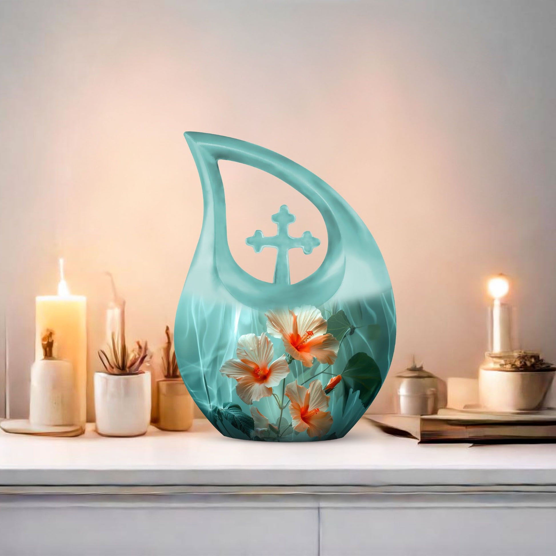 Cross Drop Flower Urn,