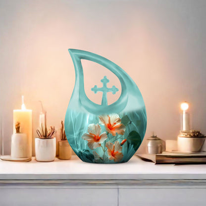 Cross Drop Flower Urn,