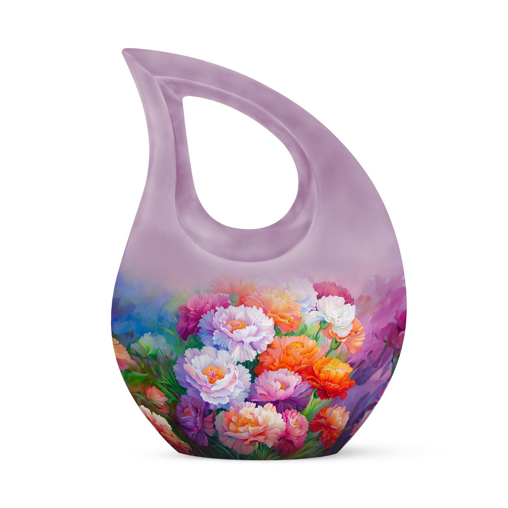 Flower Theme Cross Drop Urn