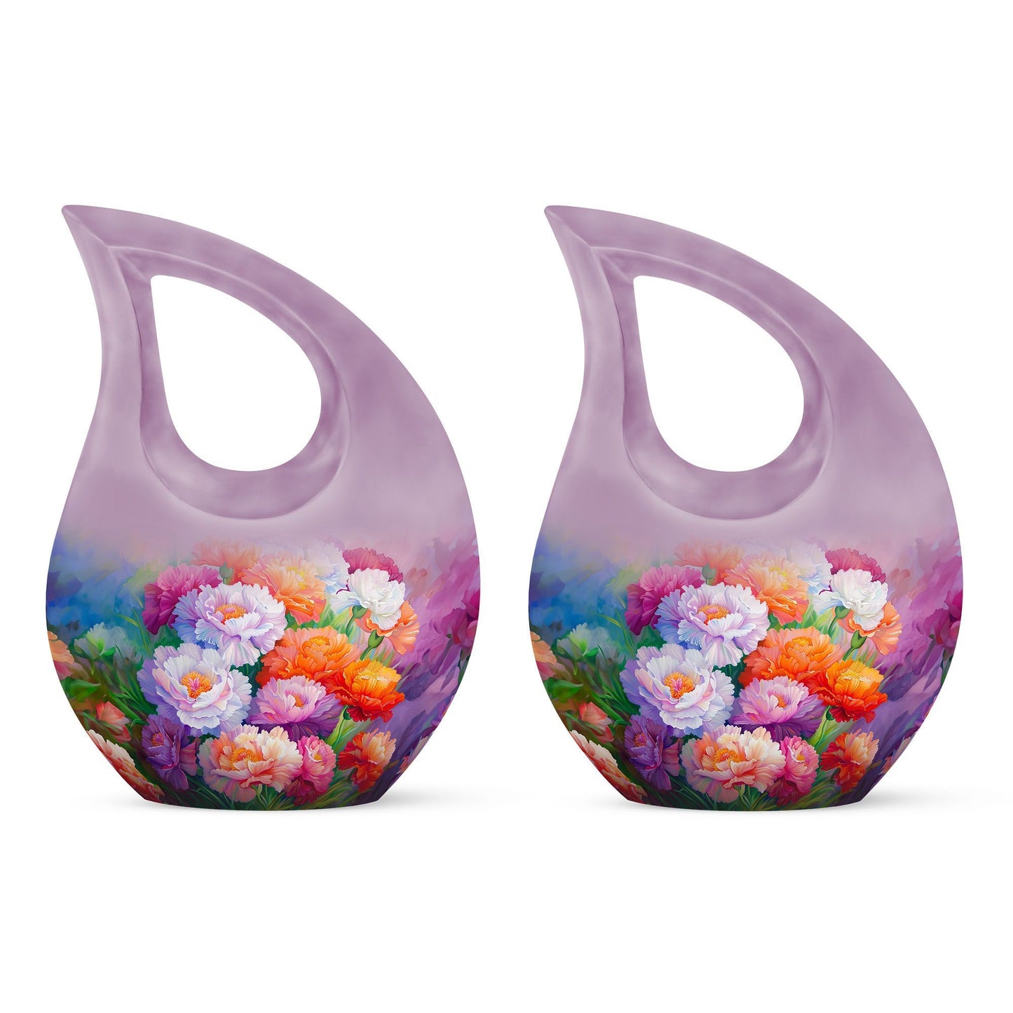 Flower Theme Cross Drop Urn