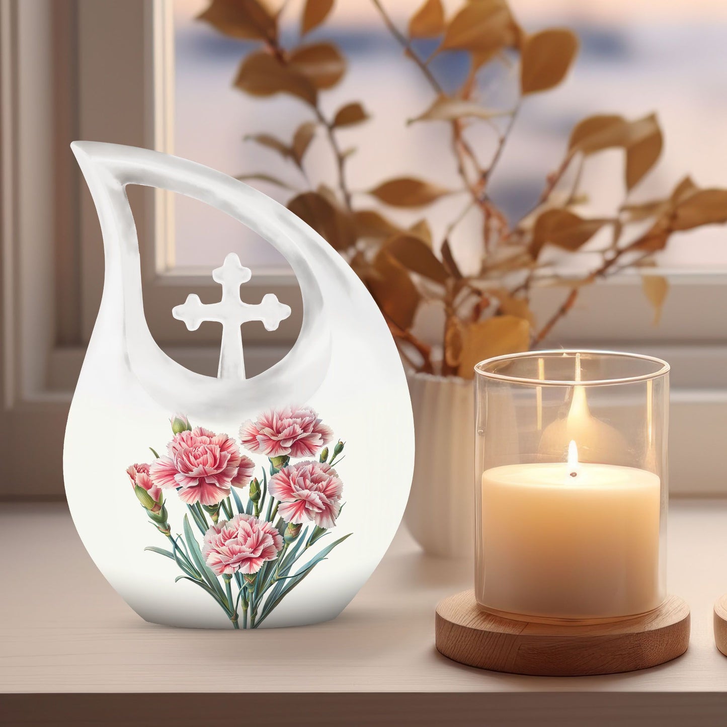 Flower Themed Urn