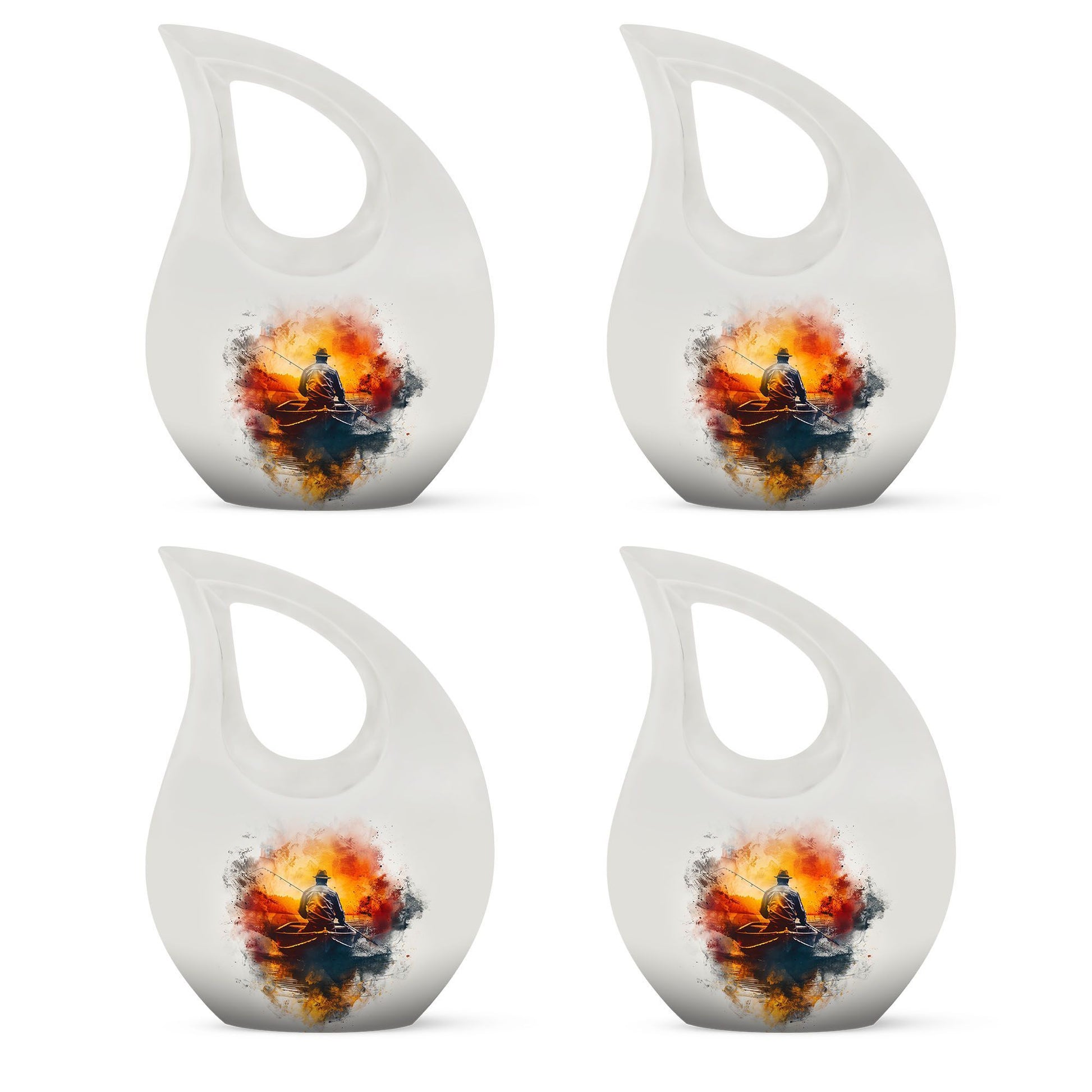 Father Son Fishing Urn