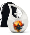 Father Fishing White Burial Urns For Ashes  - Cremation Urns Adults