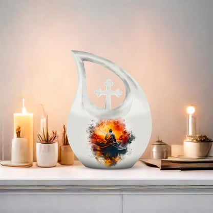Father Son Fishing Urn