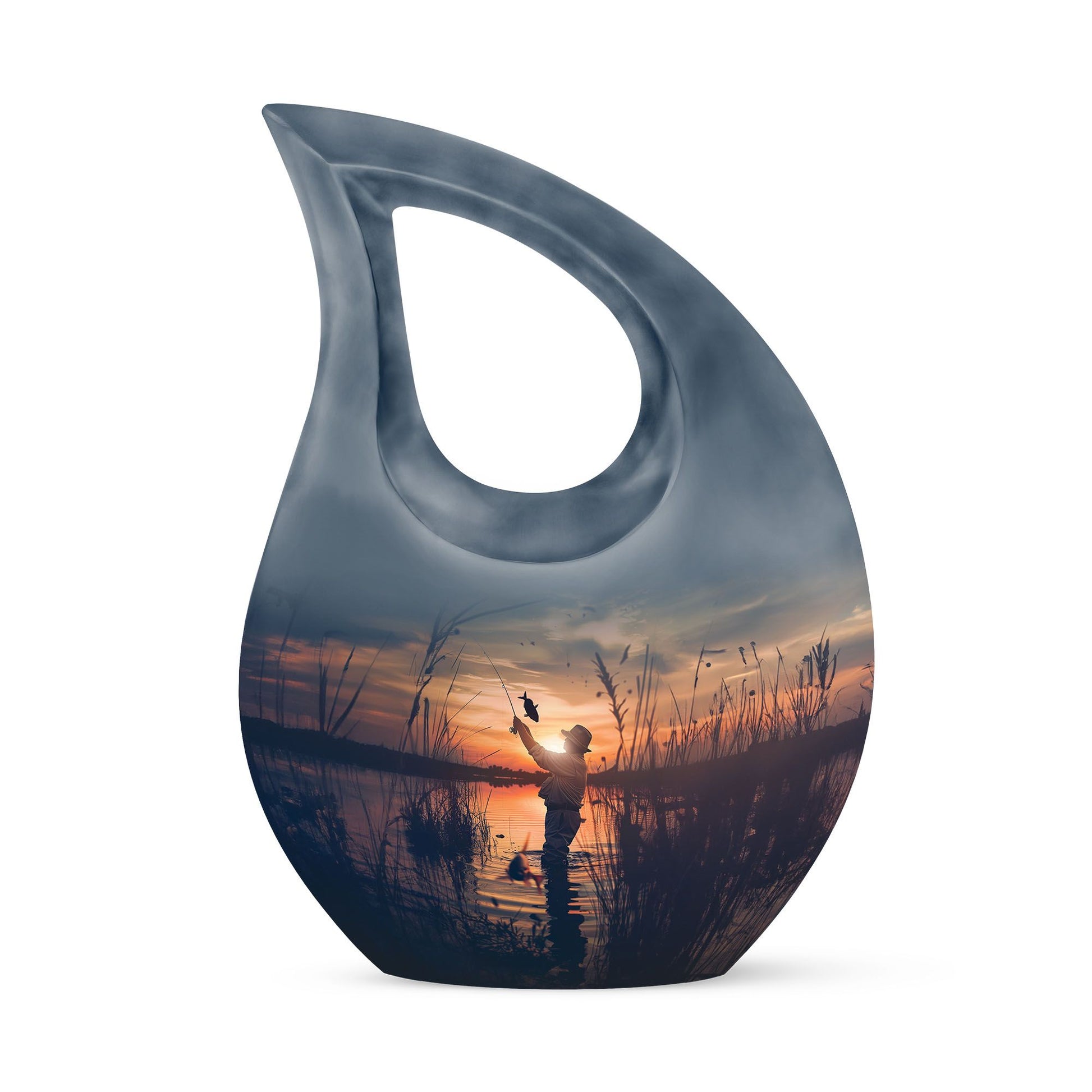 Father Fishing Funeral Urns - Urns For Human Ashes Dad