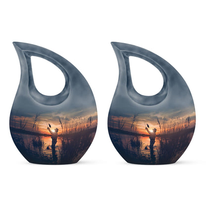 Personalized Fish Cremation Urn for Pet Ashes - 10-inch, 200 cu in - Yatskia