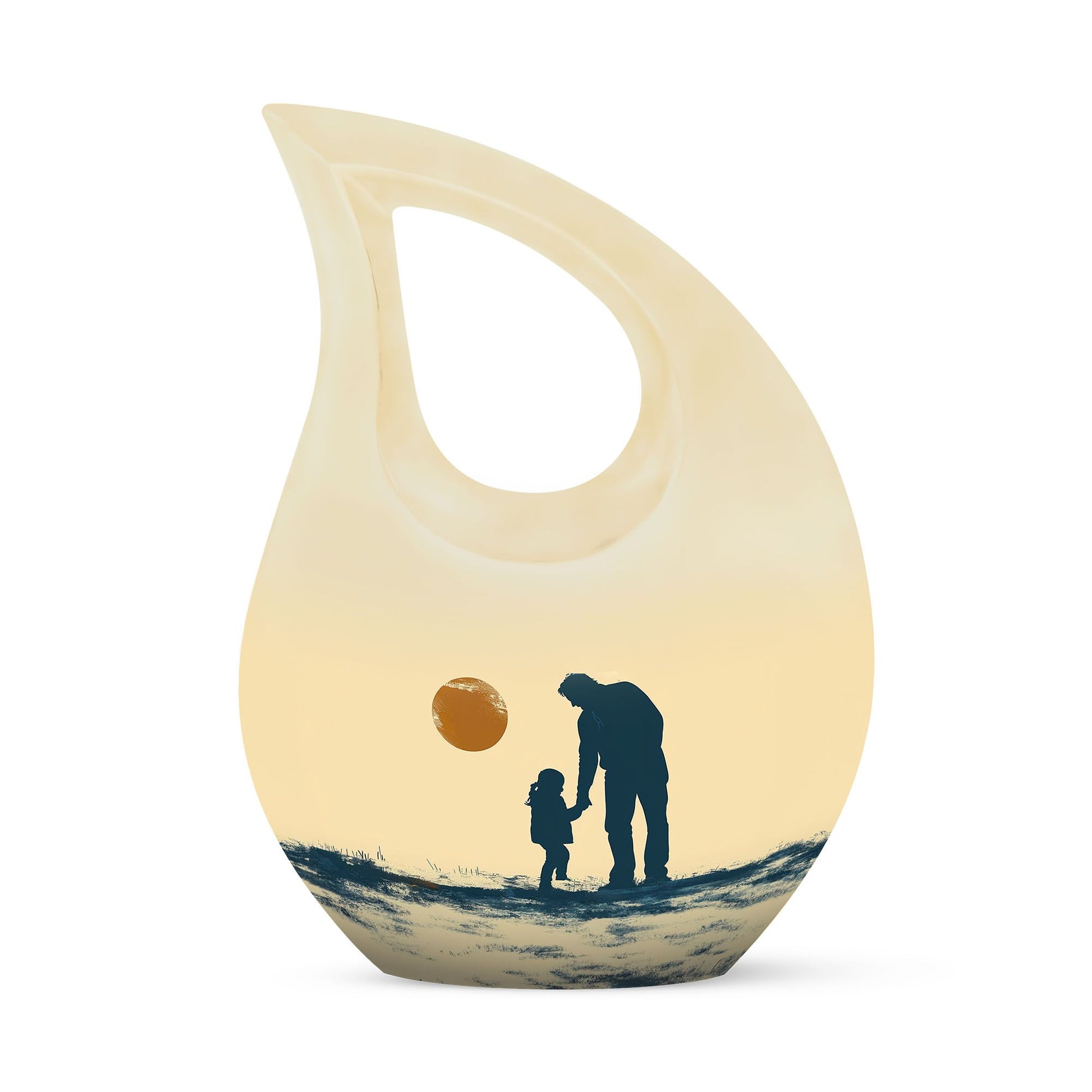 Father and Daughter Cremation Urns - Decorative Urn For Human Ashes