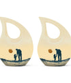 Father and Daughter Cremation Urns - Decorative Urn For Human Ashes