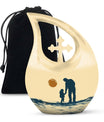 Father and Daughter Cremation Urns - Decorative Urn For Human Ashes