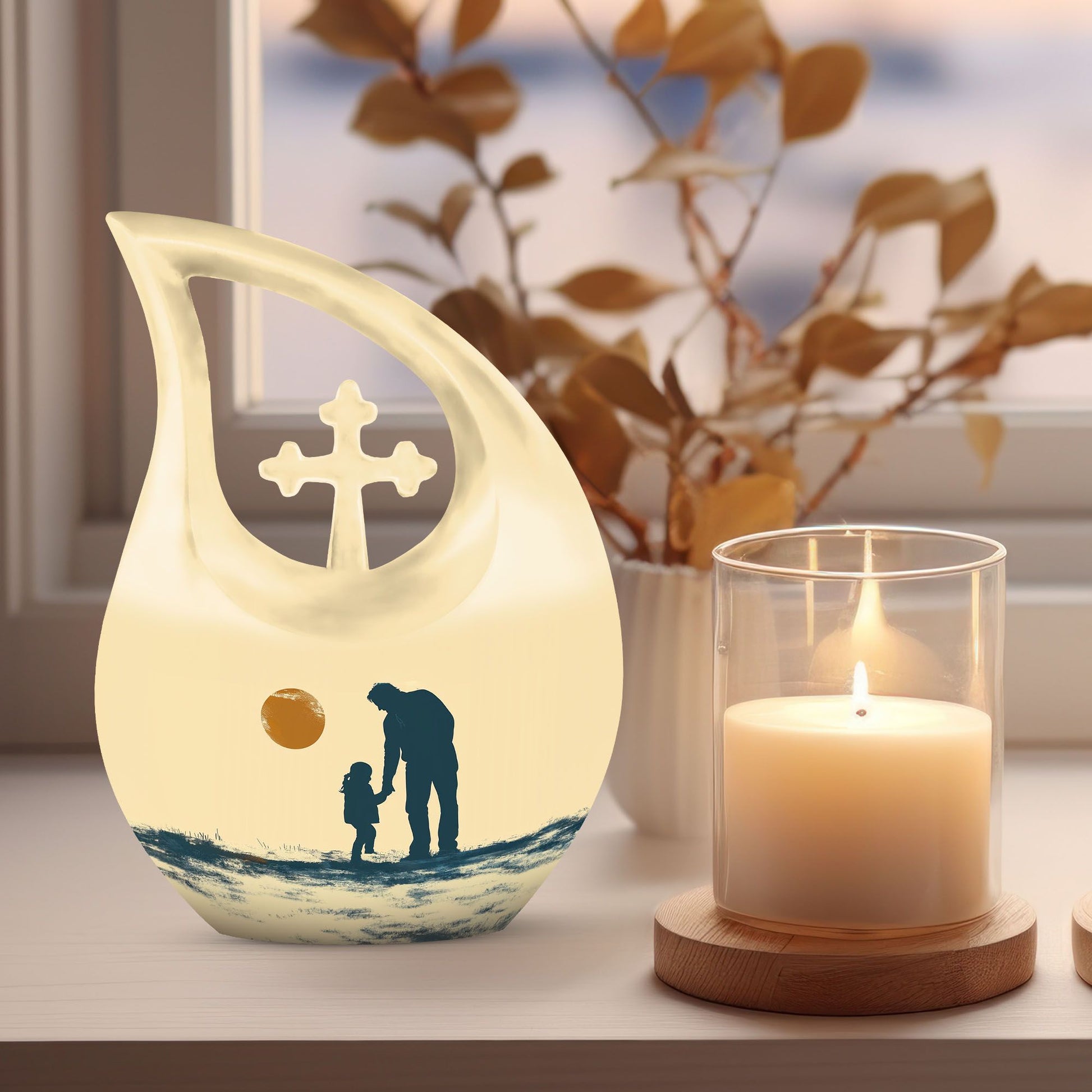 Father Son Medium Urn