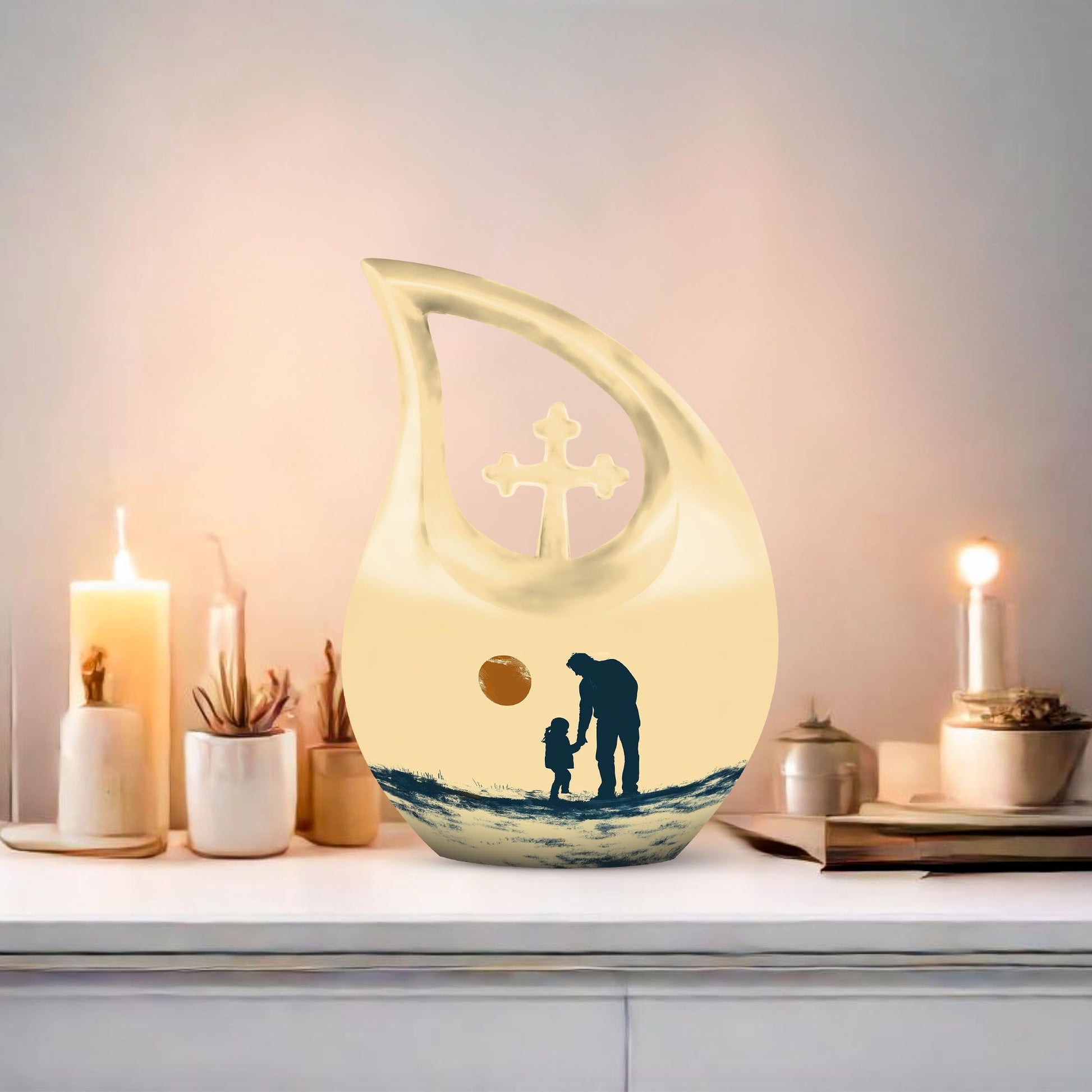 Father Son Medium Urn