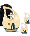Father and Daughter Cremation Urns - Decorative Urn For Human Ashes