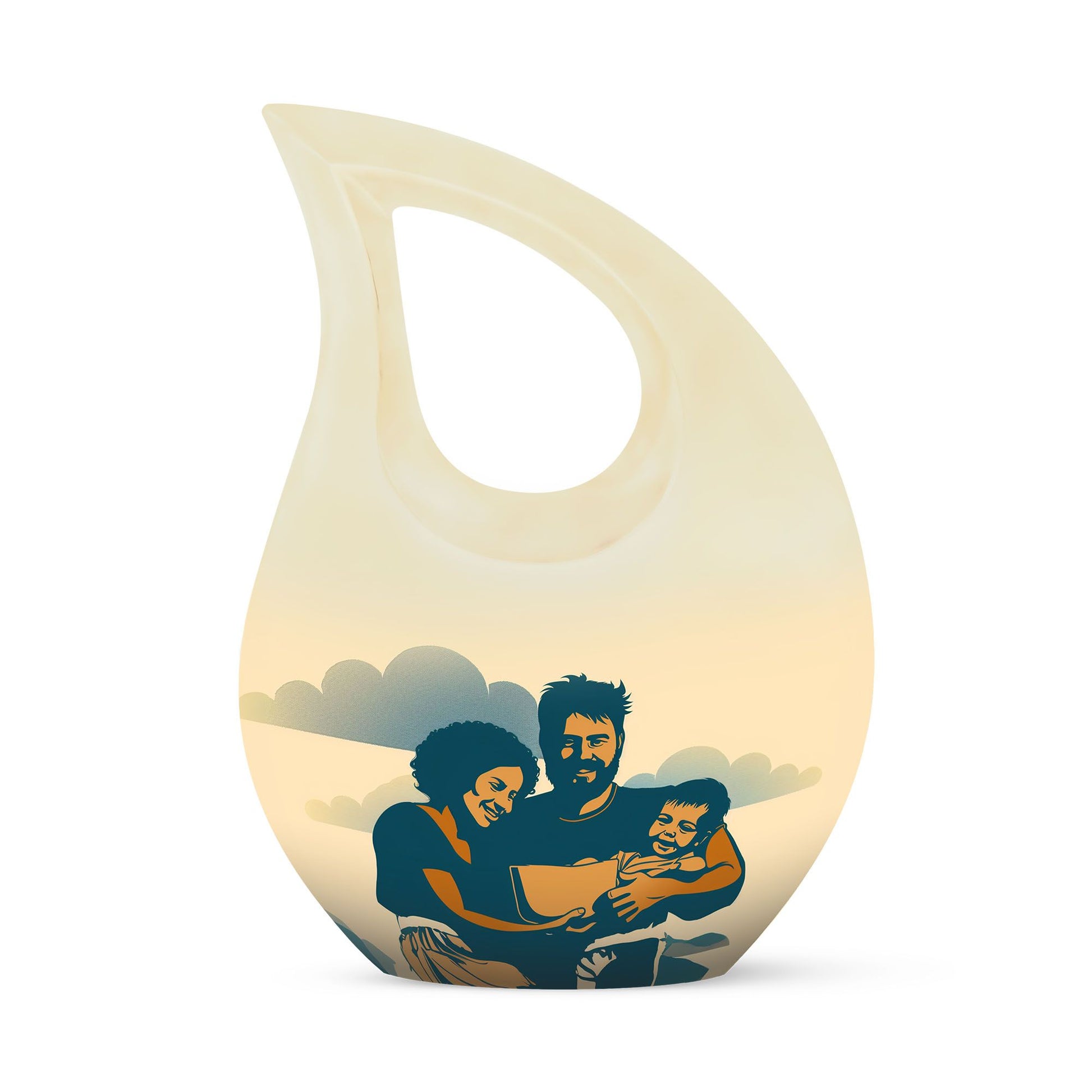 Decorative Funeral Urns For Beautiful Family - Large Cremation Urns