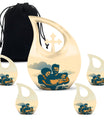 Father Son Fishing theme Custom Urn for Human Ashes