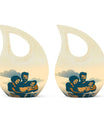 Father Son Fishing theme Custom Urn for Human Ashes