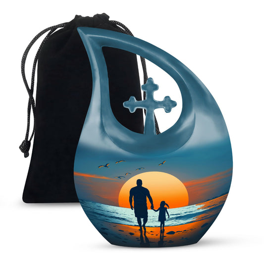 Father Son Fishing Urn