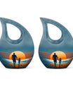 Father Son Fishing Urn
