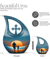 Father Son Fishing Urn