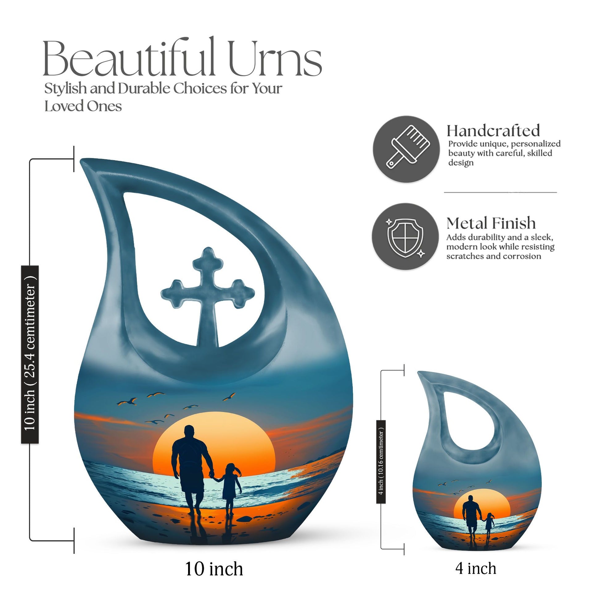 Father Son Fishing Urn