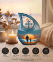 Father Son Fishing Urn