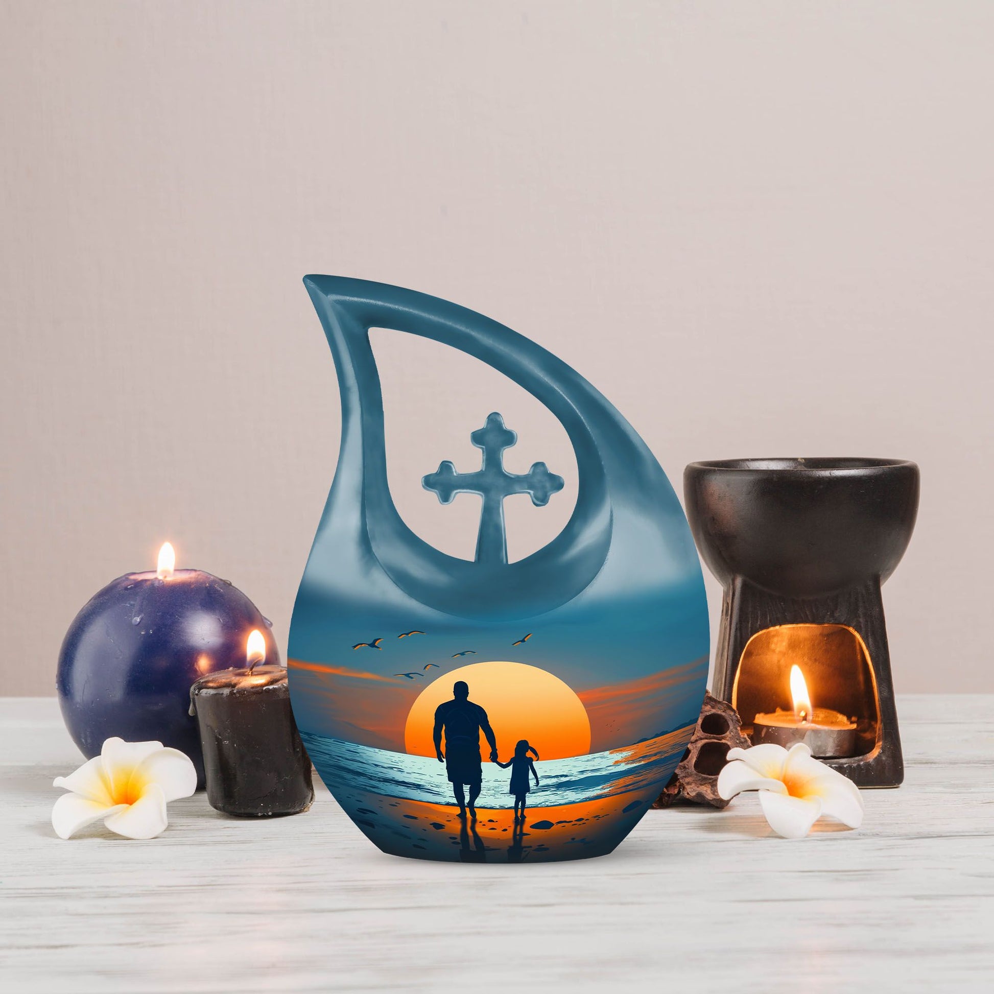 Father Son Fishing Urn