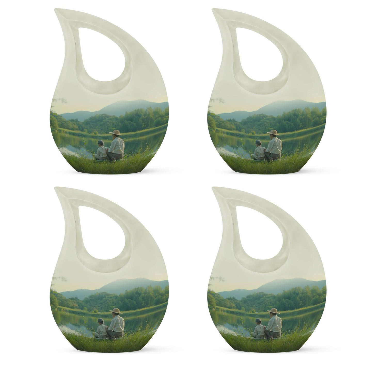 Personalized Fish Memorial Urn for Pet Ashes - 10-inch, 200 cu in - Yatskia
