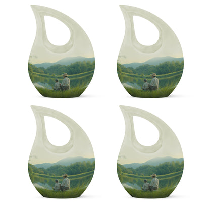 Personalized Fish Memorial Urn for Pet Ashes - 10-inch, 200 cu in - Yatskia