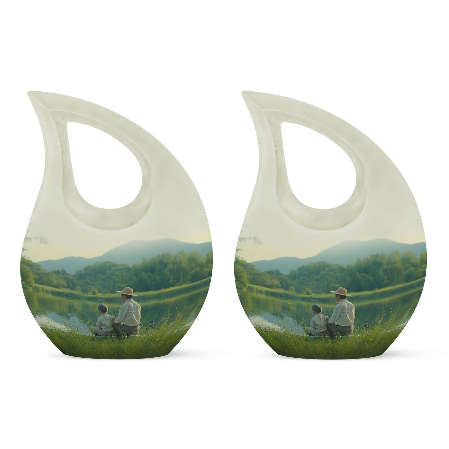 Personalized Fish Memorial Urn for Pet Ashes - 10-inch, 200 cu in - Yatskia