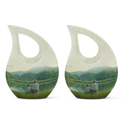 Personalized Fish Memorial Urn for Pet Ashes - 10-inch, 200 cu in - Yatskia