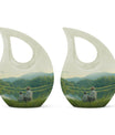 Father Son Fishing urn