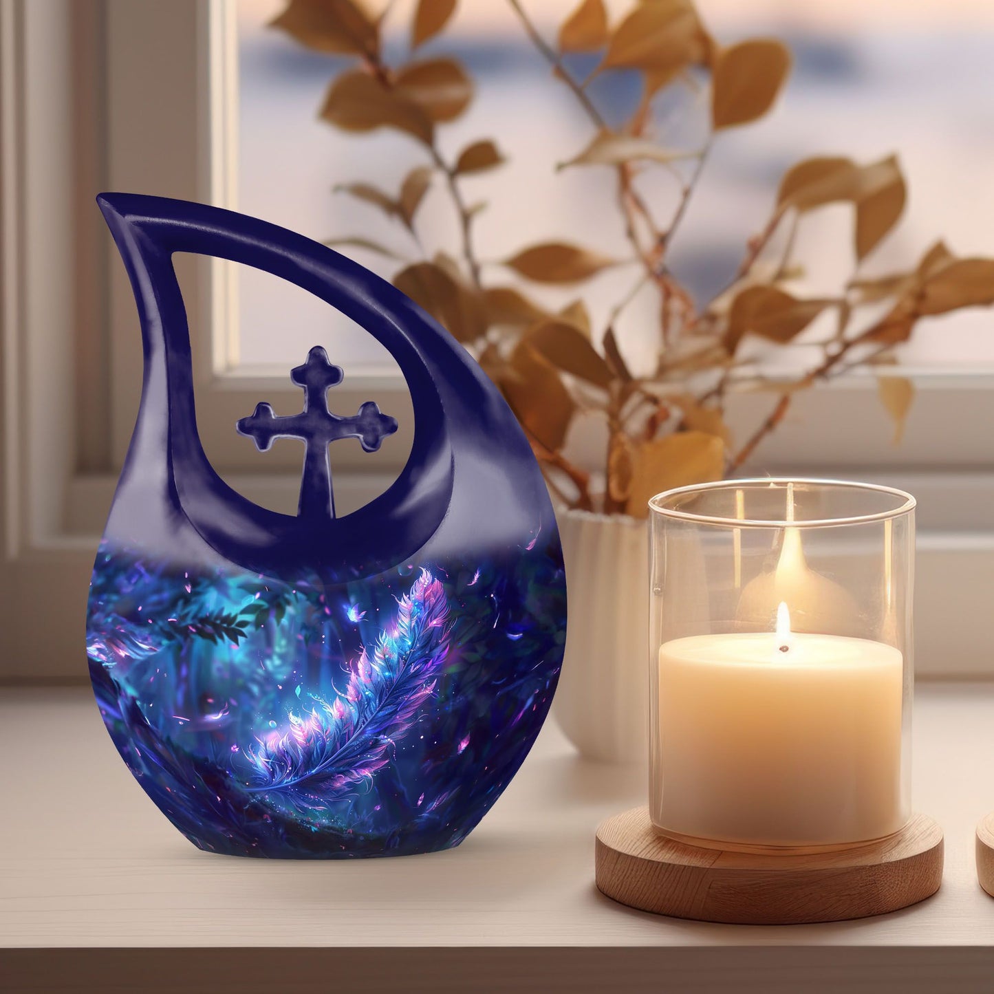 Medium Size Feather Urn
