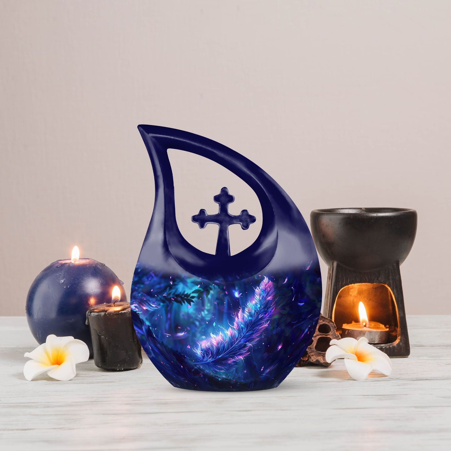 Medium Size Feather Urn