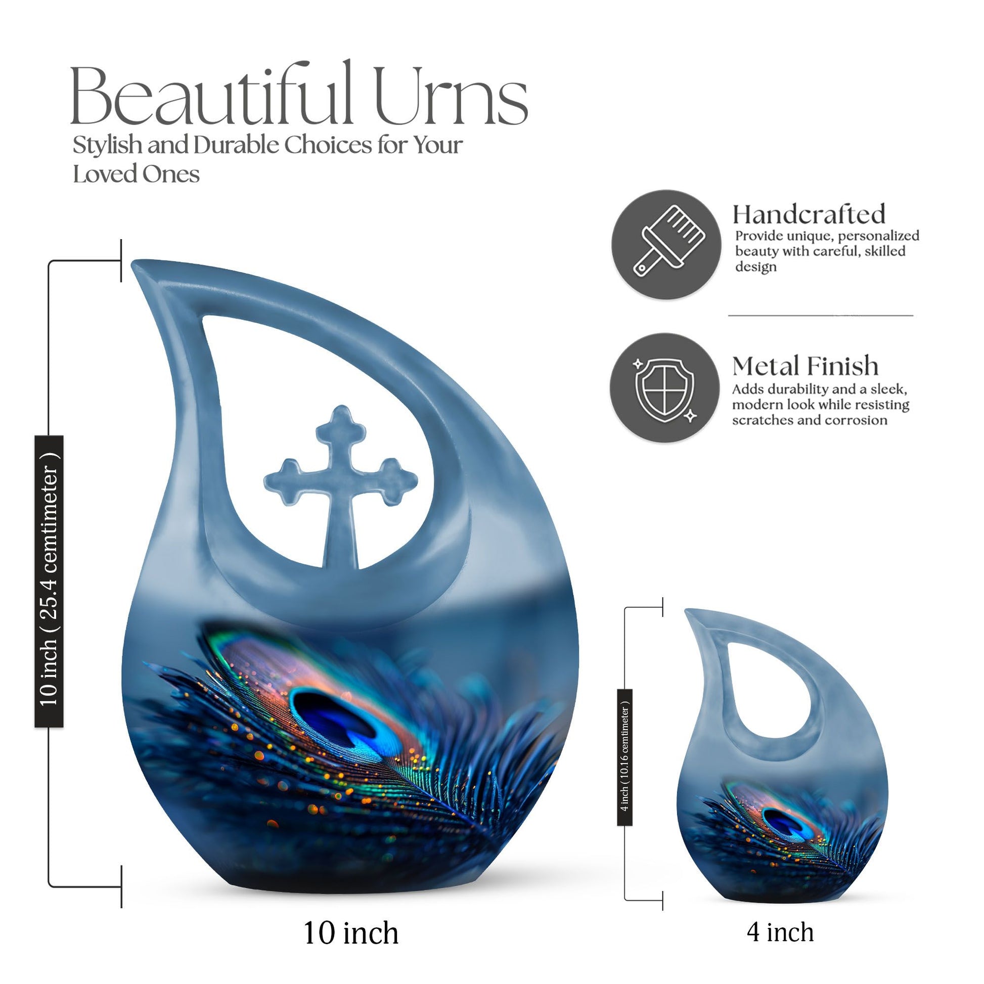 Extra Large Feather Urn