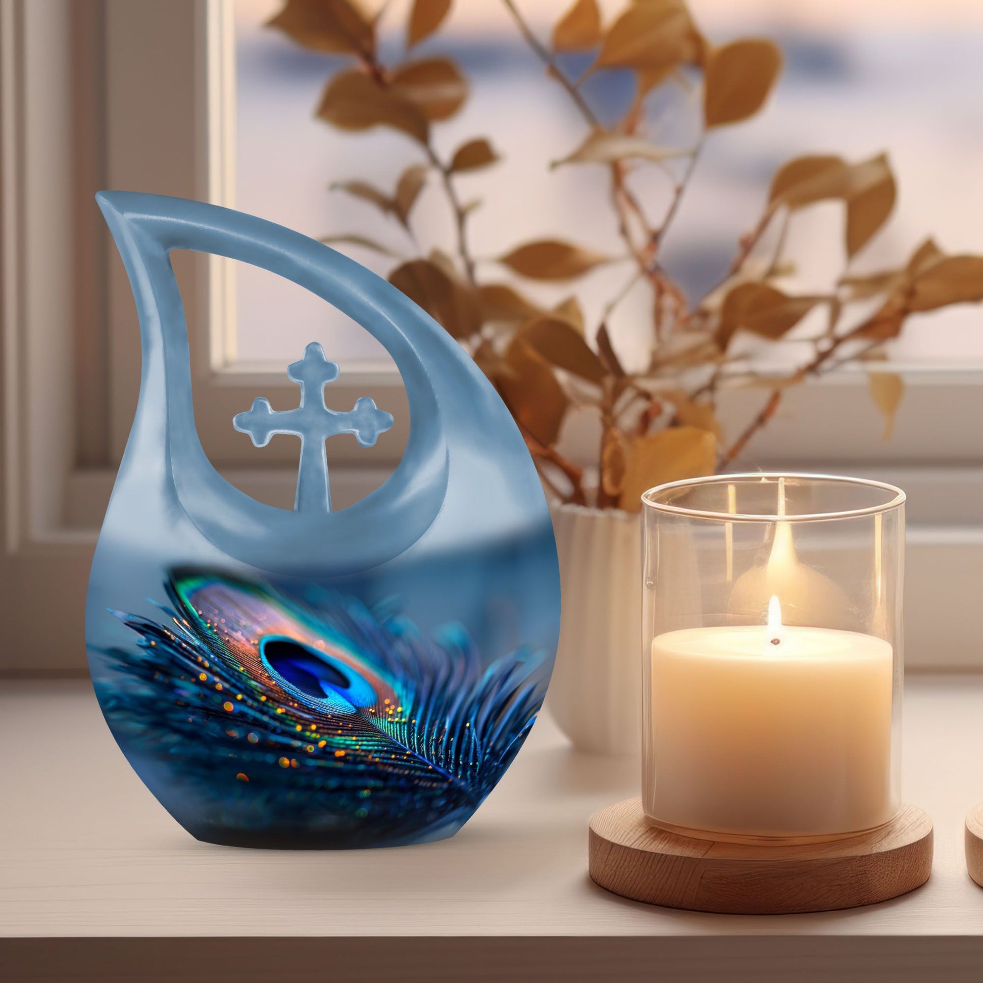 Extra Large Feather Urn