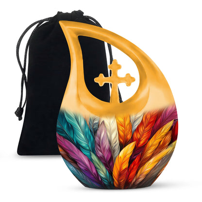 feather urn for human ashes