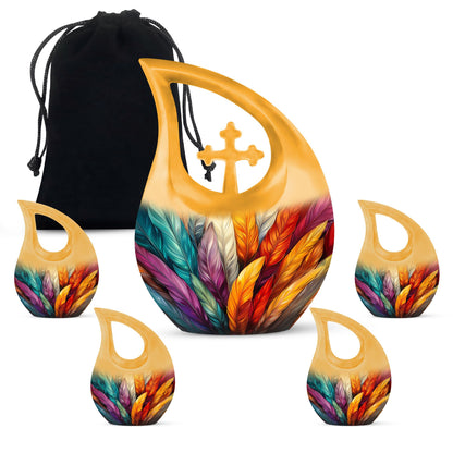 feather urn for human ashes