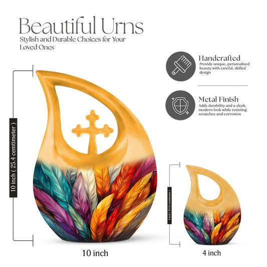 feather urn for human ashes