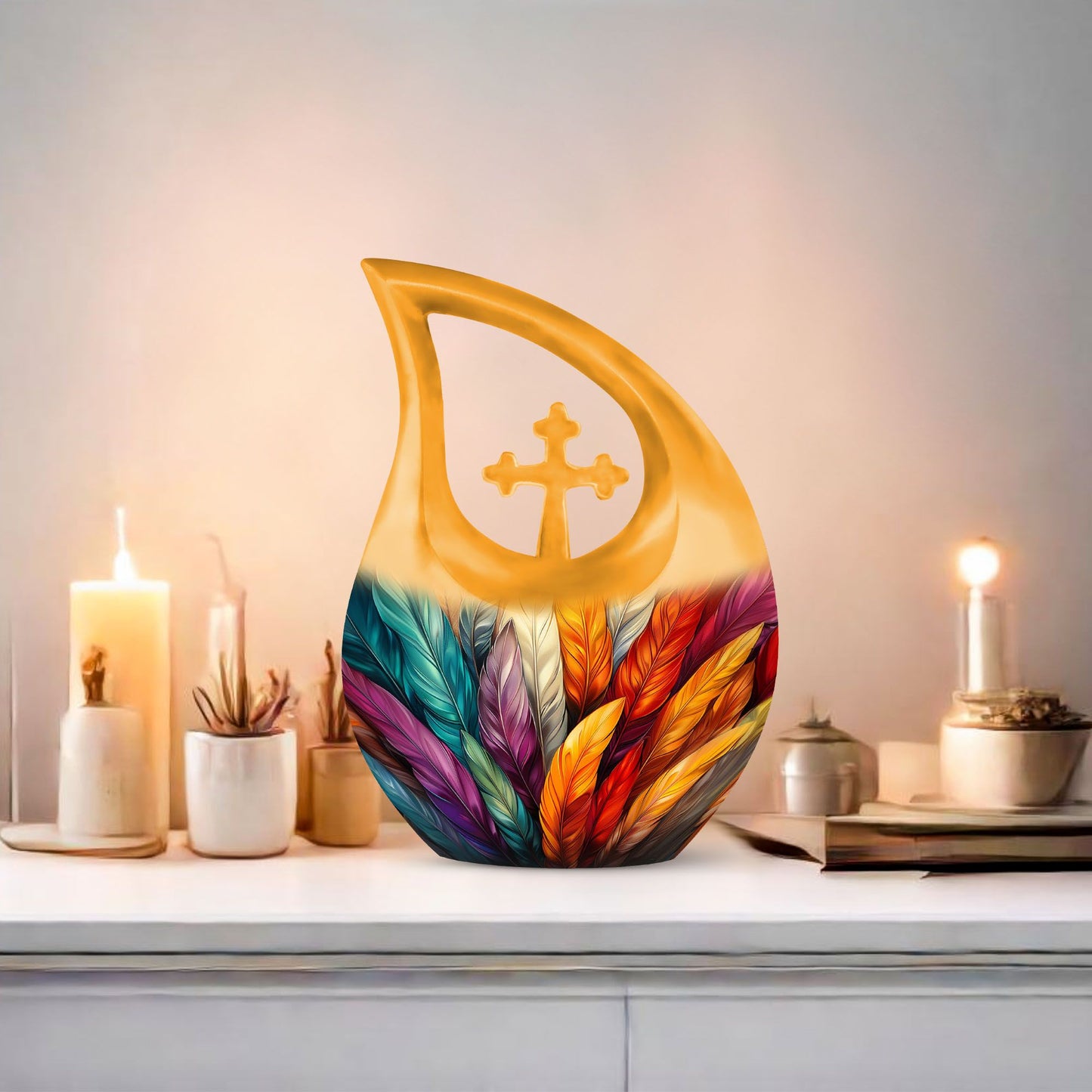 feather urn for human ashes