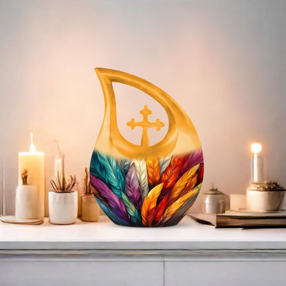 feather urn for human ashes