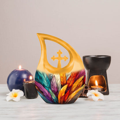 feather urn for human ashes