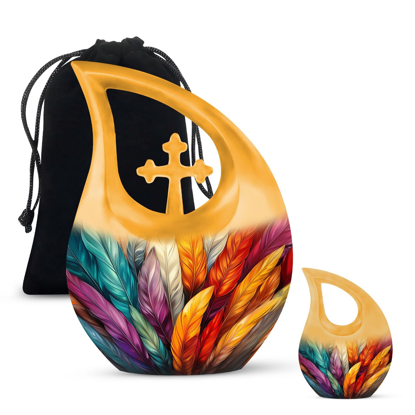 feather urn for human ashes