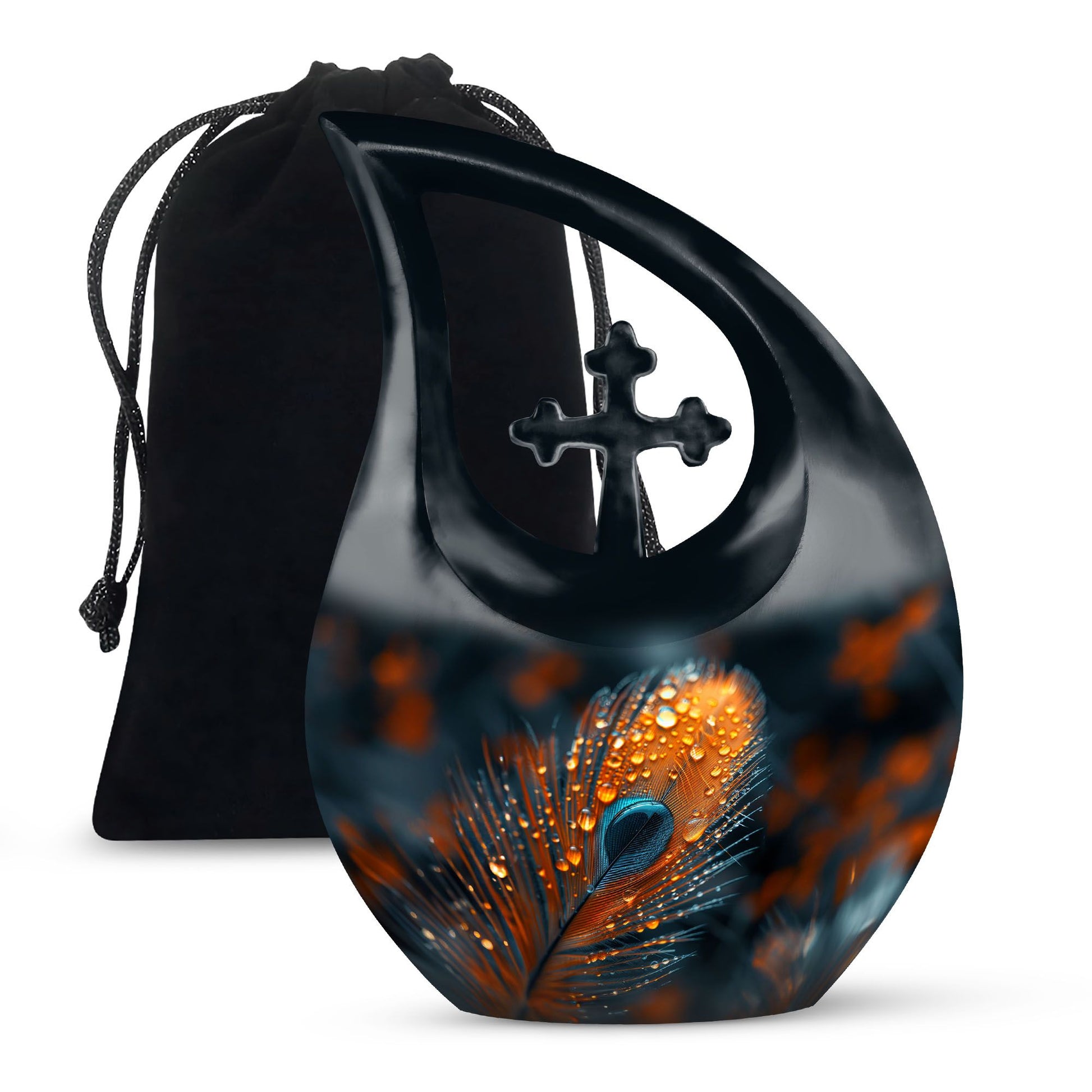 Aluminum Feather Urn