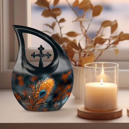 Aluminum Feather Urn