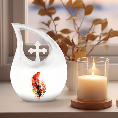 Aluminium Feather Urn for Ashes
