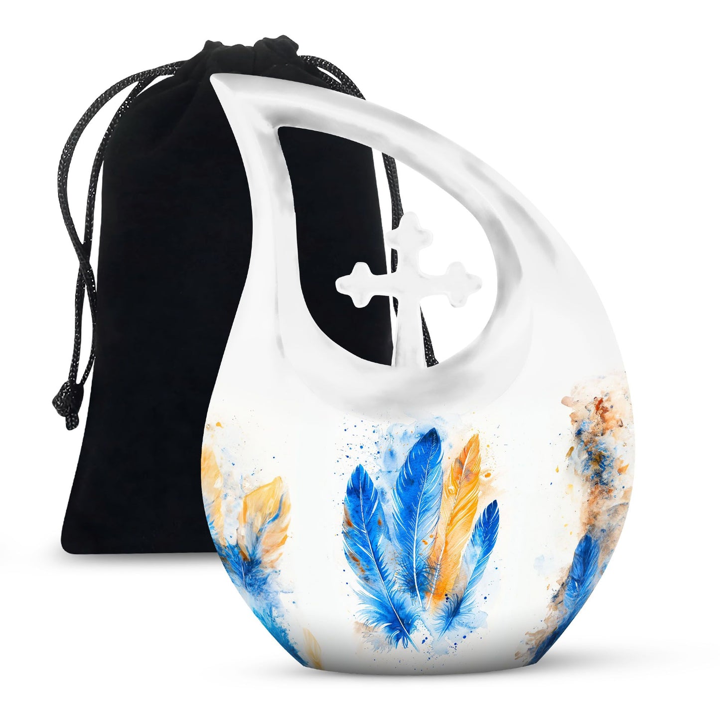 Large Feather Urn