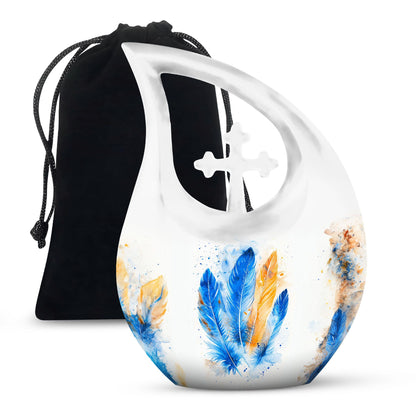 Large Feather Urn